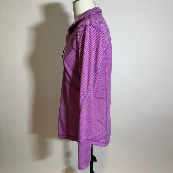 Tangerine Purple Orchid Long Sleeve 1/4 Zip Sweater Athletic Womens Size Small S - Picture 6 of 14